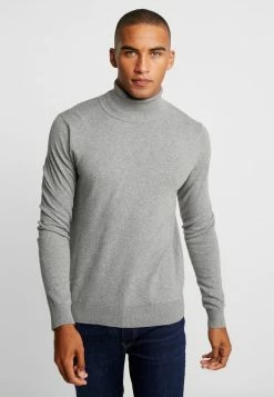 Pier One Jersey De Punto - Mottled Light Grey, Hombre