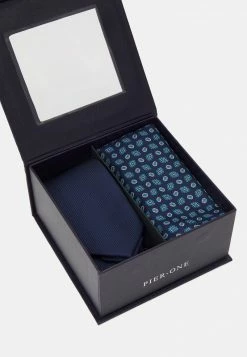 Pier One Hombre SET - Corbata - Dark Blue -Pier One Comercio af4b67e3556f4f11b46933c2e819fe64