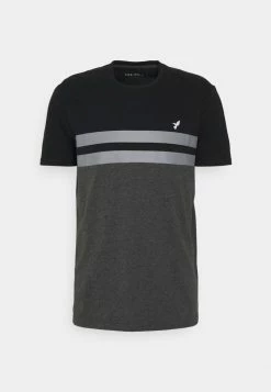 Pier One Hombre Camiseta Estampada - Black/grey -Pier One Comercio b0c8c2e9cb334f16a5db4dd15b968f85