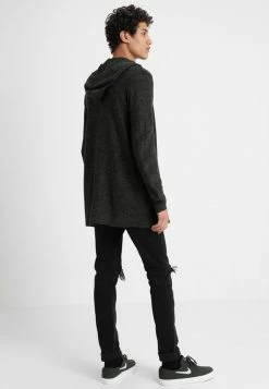 Pier One Chaqueta De Punto - Black/olive, Hombre -Pier One Comercio b1c42fa61d4b4b0ab71ca3de14a4aa30