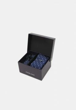 Pier One SET - Corbata - Dark Blue, Hombre