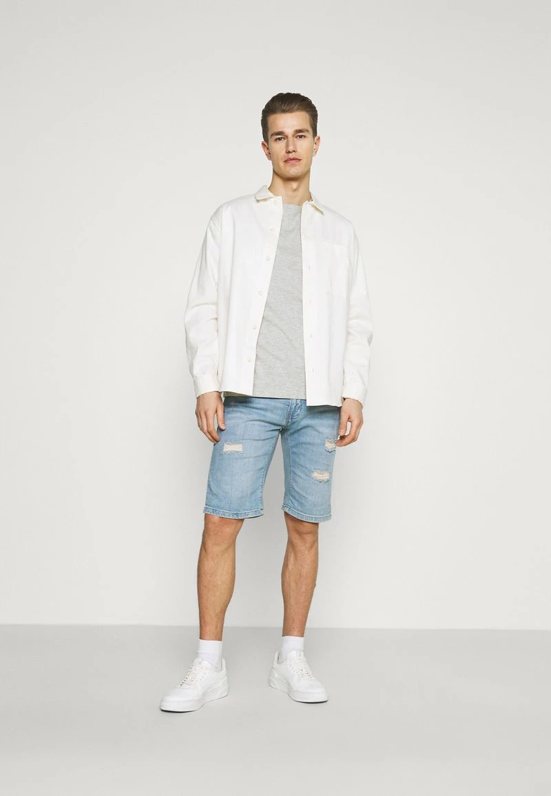 Pier One Hombre 3 PACK - Camiseta Básica - Black/grey/bordeaux 3 Pier One Hombre 3 PACK - Camiseta Básica - Black/grey/bordeaux