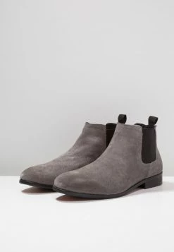 Pier One Hombre LEATHER - Botines - Dark Gray -Pier One Comercio b5034055d7244b5dacdae43d72534993