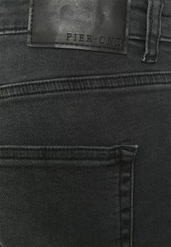 Pier One Hombre SLIM - Vaqueros Tapered - Grey Denim -Pier One Comercio b654319004d84417b5187821340e03a4