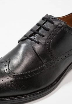 Pier One LEATHER - Zapatos Con Cordones - Black, Hombre -Pier One Comercio ba9490f99ed547b8b5de704dd3306b9f