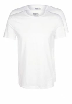 Pier One Hombre 2 PACK - Camiseta Básica - White