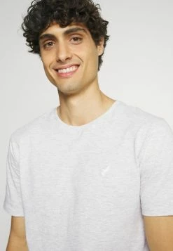 Pier One Hombre WITH BIRD STRAIGHT 5 PACK - Camiseta Básica - Light Grey - 101_white - 001_green - 602 -Pier One Comercio bfc88b4fb0af436ea6df397e7b3e9a49