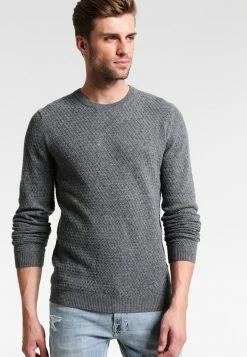 Pier One Hombre Jersey De Punto - Mottled Grey