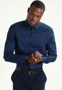 Pier One Hombre Camisa Elegante - Dark Blue