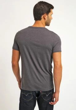Pier One Hombre 2 PACK - Camiseta Básica - Dark Grey Melange -Pier One Comercio c6f8024f9387494aae05f035206bd807