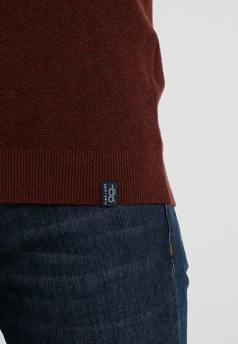Pier One Hombre Jersey De Punto - Mottled Bordeaux 6 Pier One Hombre Jersey De Punto - Mottled Bordeaux - Imagen 4