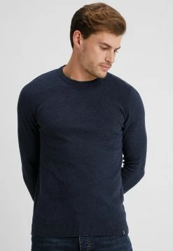 Pier One Hombre Jersey De Punto - Mottled Dark Blue