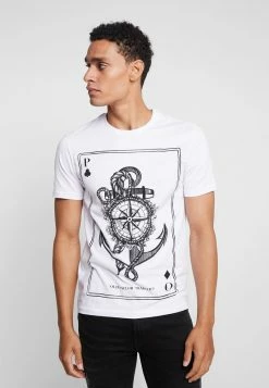Pier One Hombre Camiseta Estampada - White