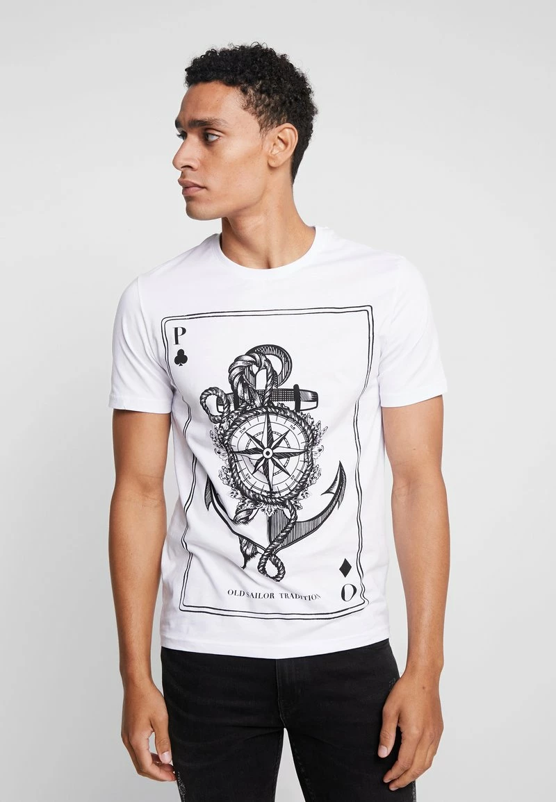 Pier One Hombre Camiseta Estampada - White 3 Pier One Hombre Camiseta Estampada - White