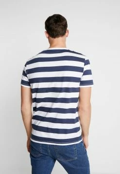 Pier One Hombre Camiseta Estampada - Dark Blue/white -Pier One Comercio cb25ac1c9c4243fa9c800a87c0062cfb
