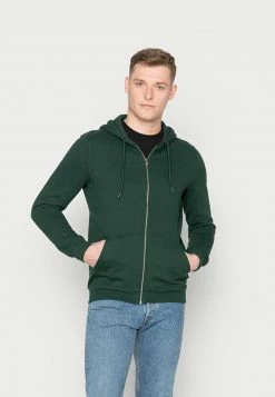 Pier One Sudadera Con Cremallera - Green, Hombre