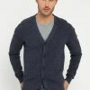 Pier One Hombre Chaqueta De Punto - Mottled Blue -Pier One Comercio cb75ffcb4bc44867bdfbe488831375c2