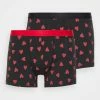 Pier One Hombre VALENTINE'S HEARTS BOXERS 2PACK - Culotte - Black/red -Pier One Comercio ccba9686cad64f20beb3f8920636e9d6