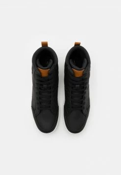 Pier One Hombre Zapatillas Altas - Black/white -Pier One Comercio ceea61340ae2448dac2e740552baae0c