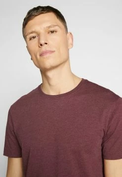 Pier One Hombre 3 PACK - Camiseta Básica - Mottled Bordeaux/white/blue -Pier One Comercio cff95dbc64f547b193a52d13e024d737