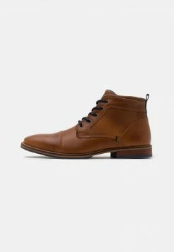 Pier One Hombre Botines Con Cordones - Cognac