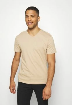 Pier One Hombre 3 PACK - Camiseta Básica - Khaki/tan/dark Blue -Pier One Comercio d6cb5a749f7744e18d33072789087608