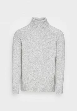 Pier One Hombre ESSENTIAL WINTER TURTLENECK / 512 - MOTTLED BLUE - Jersey De Punto - Mottled Light Grey -Pier One Comercio d747a8104f304ca0adefb97f54dbc5ae