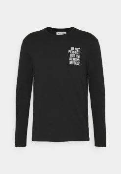 Pier One Hombre Camiseta De Manga Larga - Black -Pier One Comercio d7cb7a6abe514a418ece44a4cbdabb8e