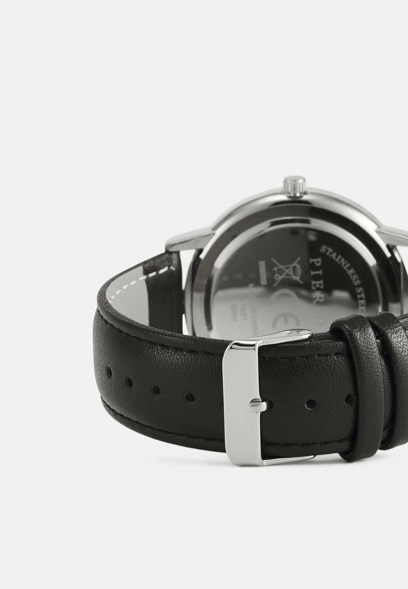 Pier One Unisexo Reloj - Black/silvercoloured 4 Pier One Unisexo Reloj - Black/silvercoloured - Imagen 2