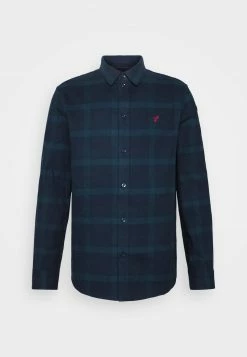 Pier One Hombre Camisa - Dark Blue/teal