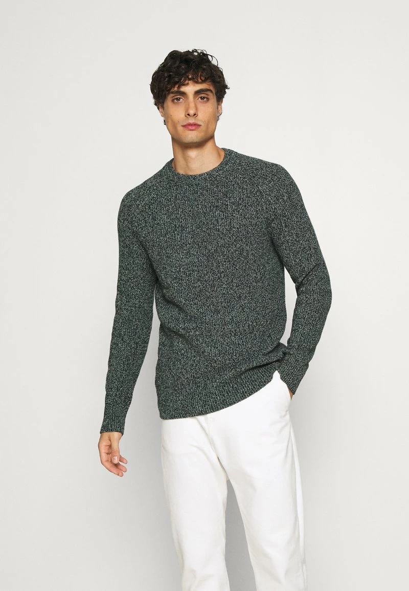 Pier One Hombre MULTICOLOUR HALF CARDIGAN JUMPER - Jersey De Punto - Dark Green 3 Pier One Hombre MULTICOLOUR HALF CARDIGAN JUMPER - Jersey De Punto - Dark Green