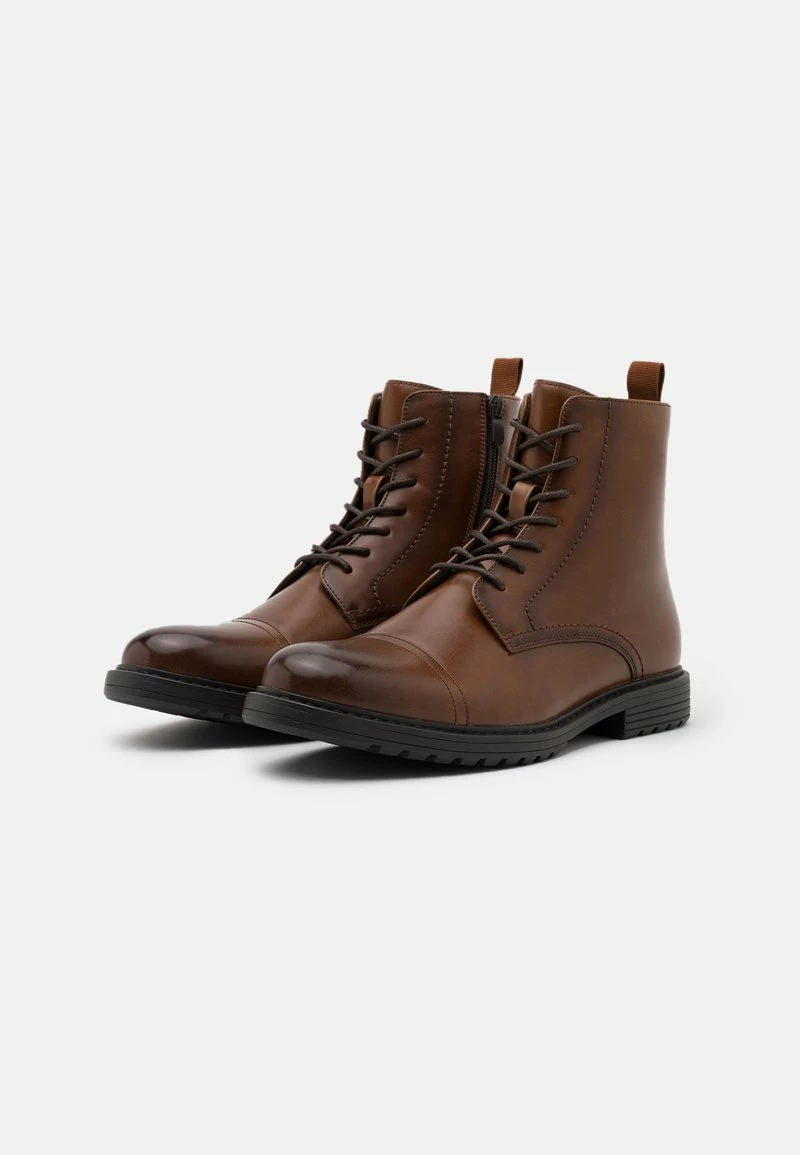 Pier One Hombre Botines Con Cordones - Cognac 4 Pier One Hombre Botines Con Cordones - Cognac - Imagen 2