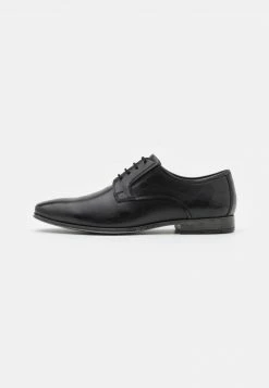 Pier One Hombre LEATHER - Zapatos De Vestir - Black