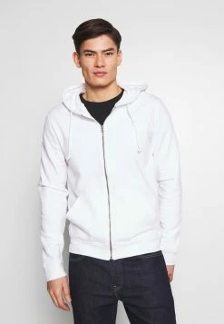 Pier One Hombre Sudadera Con Cremallera - White