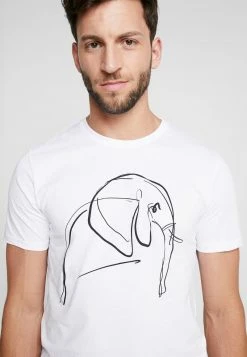 Pier One Camiseta Estampada - White, Hombre -Pier One Comercio df5ae7692f31417f8f8a3b3d308d3031