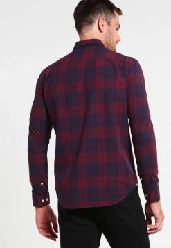 Pier One Hombre Camisa - Dark Blue/bordeaux -Pier One Comercio e109d909650e4da6a49bc82c3cfd0c95