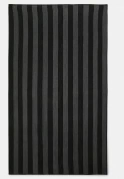 Pier One BEACH TOWEL 180x100CM 500 GSM - Toalla De Playa - Black/dark Grey, Hombre