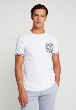 Pier One Hombre Camiseta Estampada - White