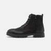 Pier One Hombre LEATHER - Botines Con Cordones - Black -Pier One Comercio e36f3f22d9274306bade25fd738179f6