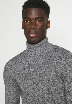 Pier One MUSCLE FIT TURTLE - Jersey De Punto - Mottled Grey, Hombre -Pier One Comercio e3c882d2274c45af8a9f7df902604a5f