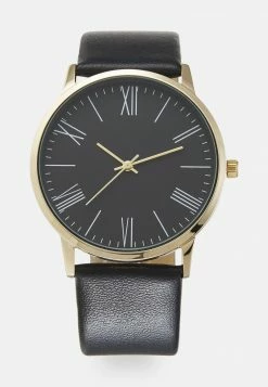 Pier One Unisexo Reloj - Black/gold-coloured