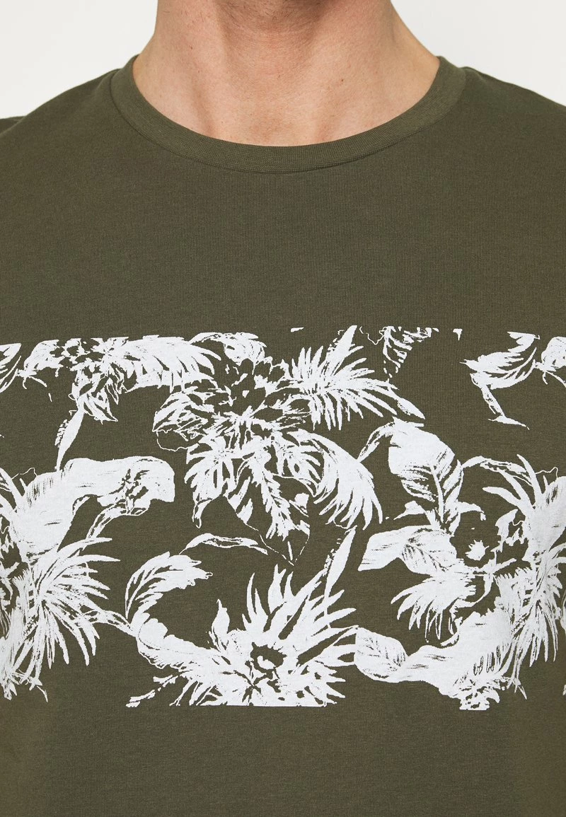 Pier One Hombre Camiseta Estampada - Oliv 7 Pier One Hombre Camiseta Estampada - Oliv - Imagen 5