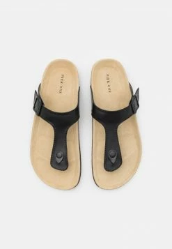 Pier One UNISEX - Sandalias De Dedo - Black, Unisexo -Pier One Comercio e70e6d897c97497eb35826036316c96f