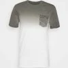 Pier One Hombre Camiseta Estampada - White/grey