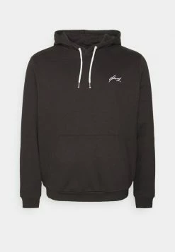 Pier One Hombre BIGBIG CORE SCRIPT HOODIE - Jersey Con Capucha - Black