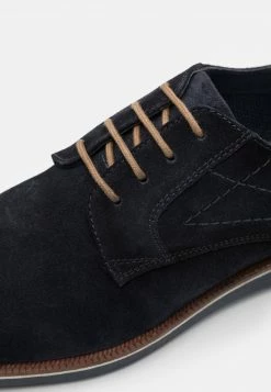 Pier One Hombre LEATHER - Zapatos De Vestir - Dark Blue -Pier One Comercio f1488d78e8964192b936804993c36a16