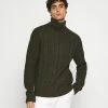 Pier One Hombre NEW CABLE TURTLENECK JUMPER - Jersey De Punto - Mottled Olive -Pier One Comercio f6f2d58c206649de8150a5727a2bbbce