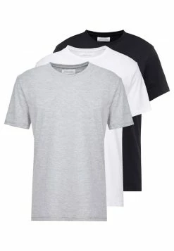 Pier One 3 PACK - Camiseta Básica - White/black/light Grey, Hombre -Pier One Comercio f785e71fb58e4e639608a247ef343f6c