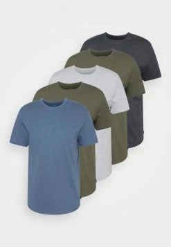 Pier One Hombre 5 PACK - Camiseta Básica - Mottled Brown/mottled Light Grey/mottled Dark Grey -Pier One Comercio fa4a9e24553643c892c88ca1c9a8507a