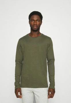 Pier One 2 PACK - Camiseta De Manga Larga - Olive/dark Blue, Hombre -Pier One Comercio fbf130aeedee491594c388dc1fd3399d